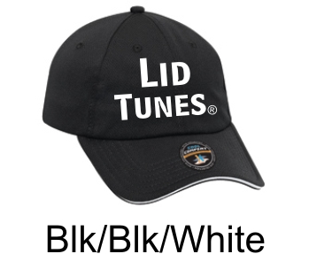 Lid Tunes Performance Cool Mesh Black Cap